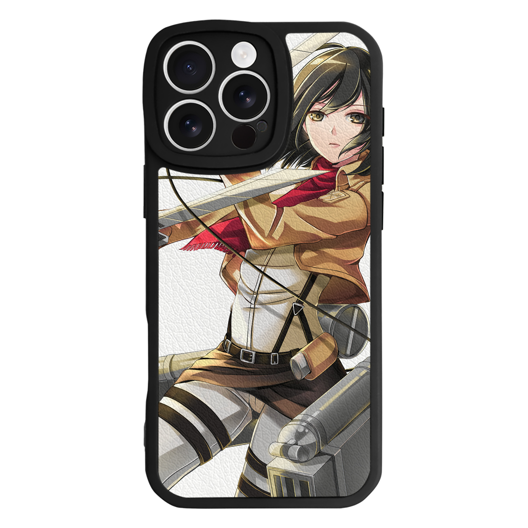 （画像用） 進撃の巨人 Attack on Titan 【iPhone 16シリーズ対応】シリコンスマホケース（レザー調） 材質：シリコン